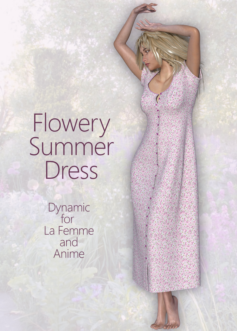 Flowery Summer Dress by N/A