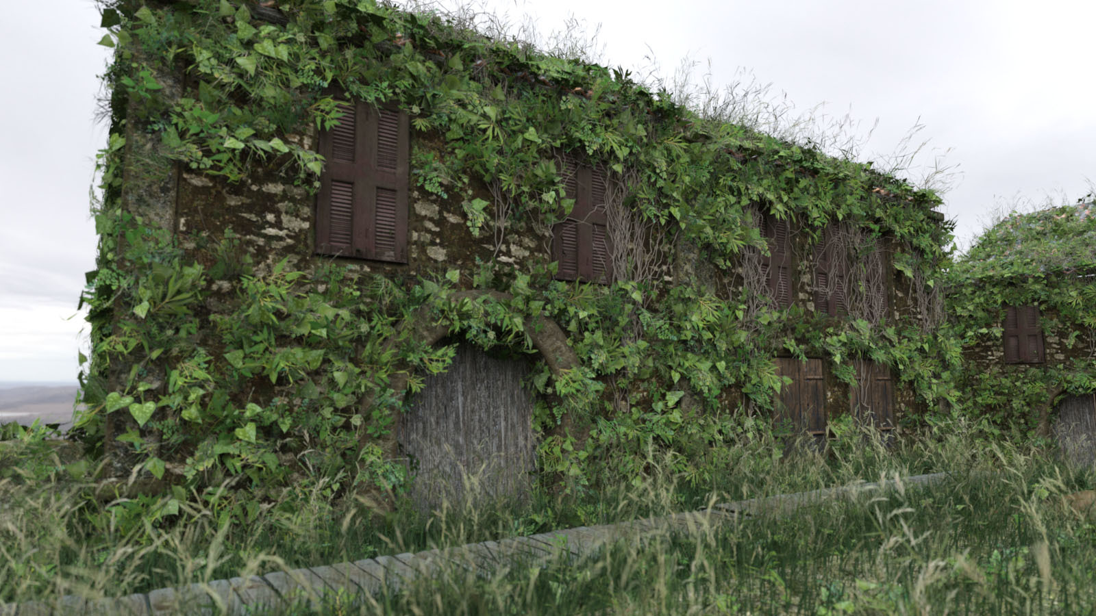 Modular 3D Kits: Overgrown Mansion Garden by N/A