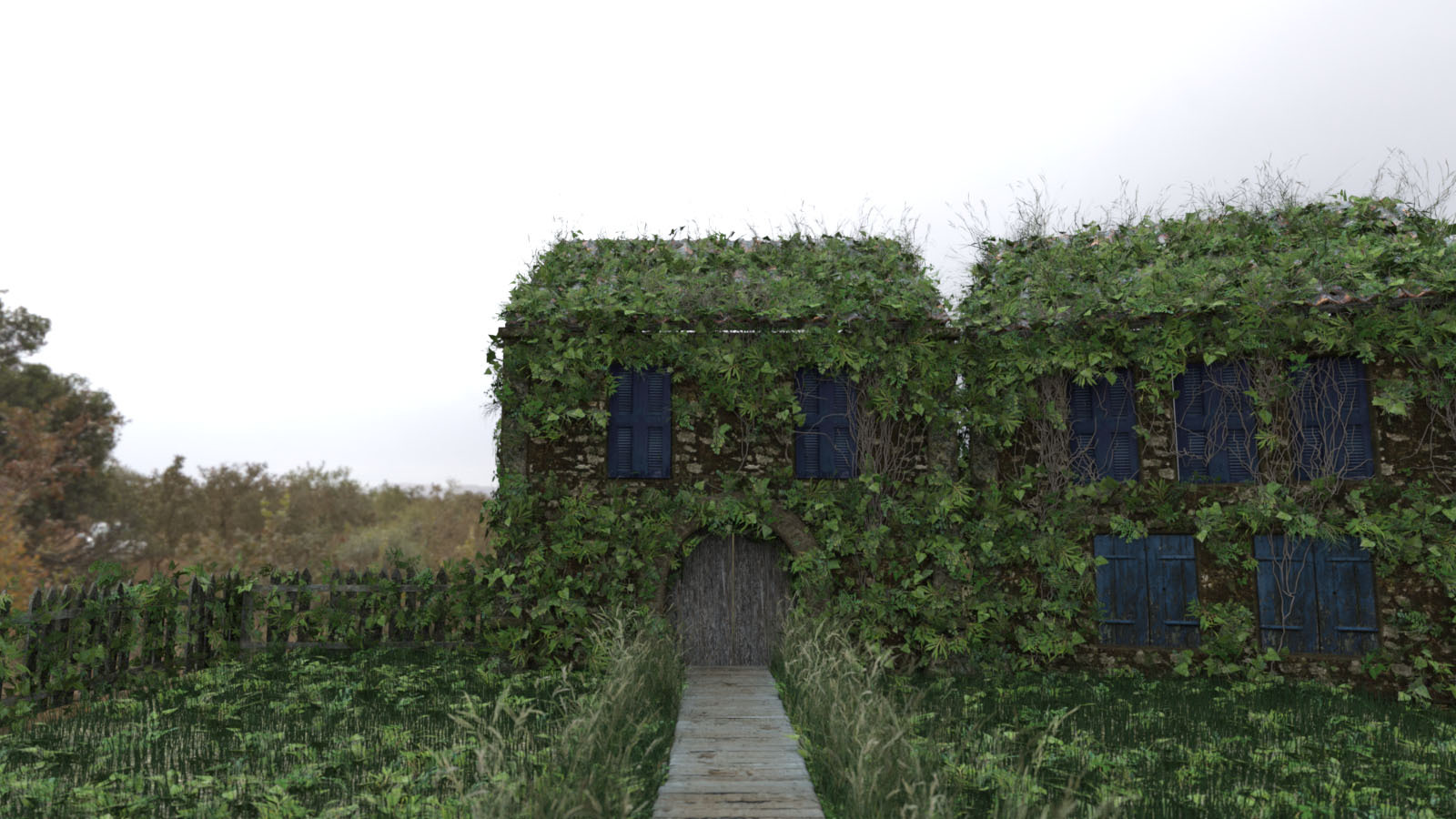 Modular 3D Kits: Overgrown Mansion Garden by N/A