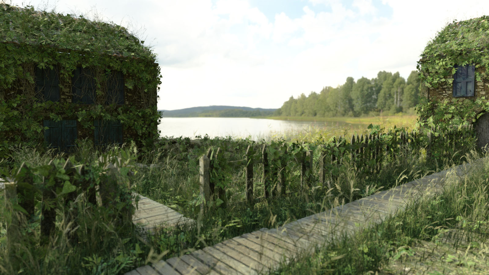 Modular 3D Kits: Overgrown Mansion Garden by N/A