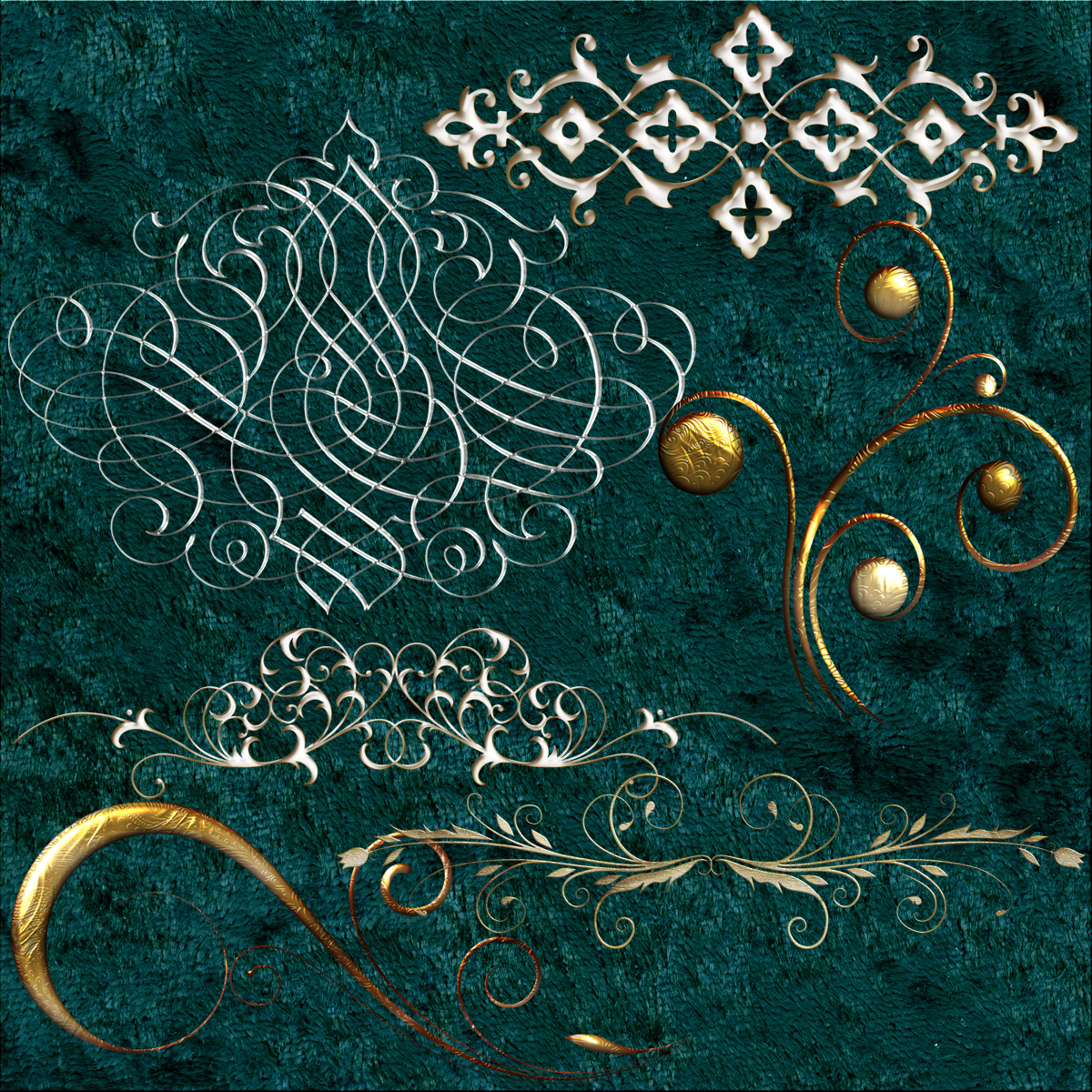 Harvest Moons Calligraphic Jewels by N/A