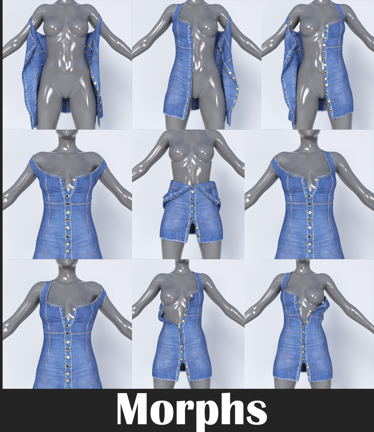 Sexy Skinny Dress Clothes dforce for Genesis 8 & 8.1 Female(s) by N/A