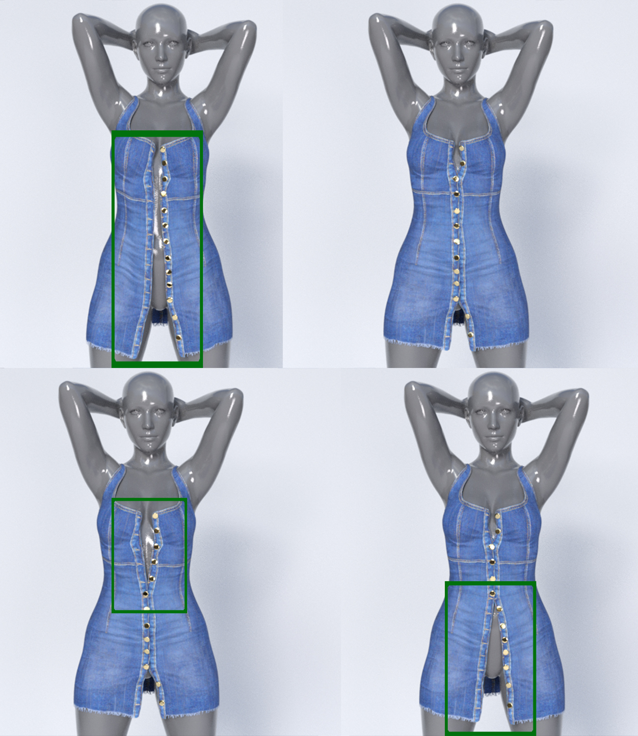 Sexy Skinny Dress Clothes dforce for Genesis 8 & 8.1 Female(s) by N/A
