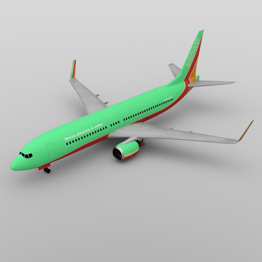 Aircraft 737 for DAZ Studio by N/A