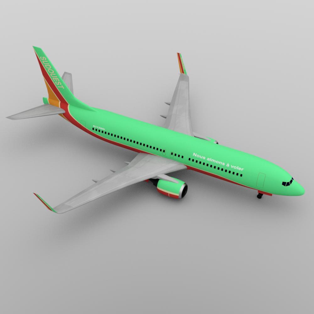 Aircraft 737 for DAZ Studio by N/A