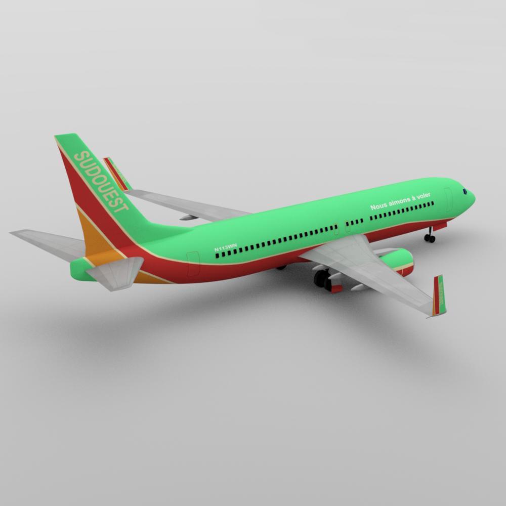 Aircraft 737 for DAZ Studio by N/A