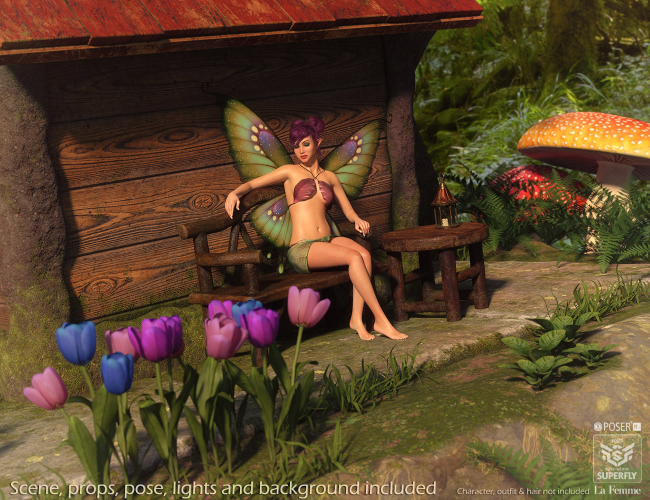 Enchanted Cottage for Poser by N/A