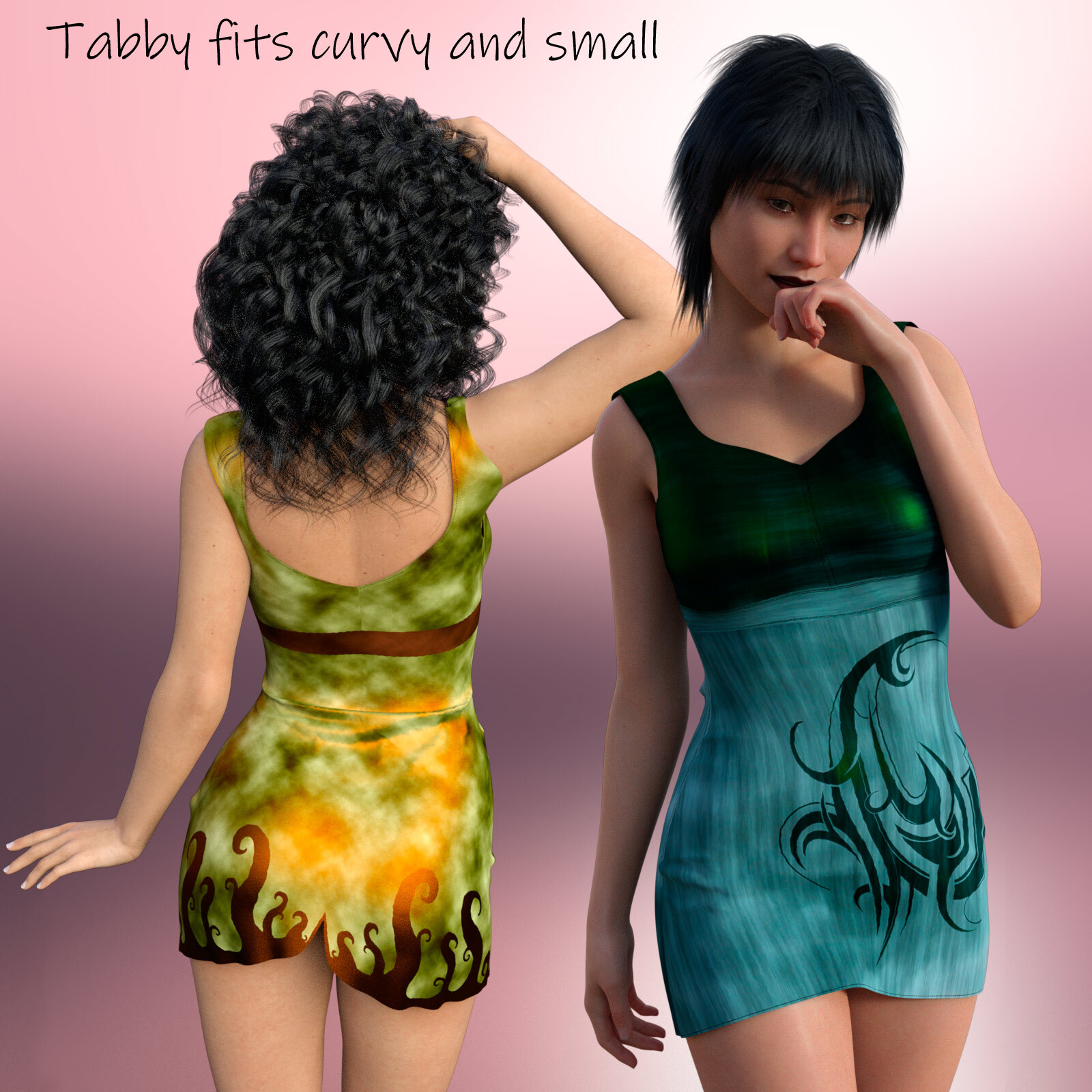 Tabby Dress for Genesis 8 and 8.1 Female by N/A