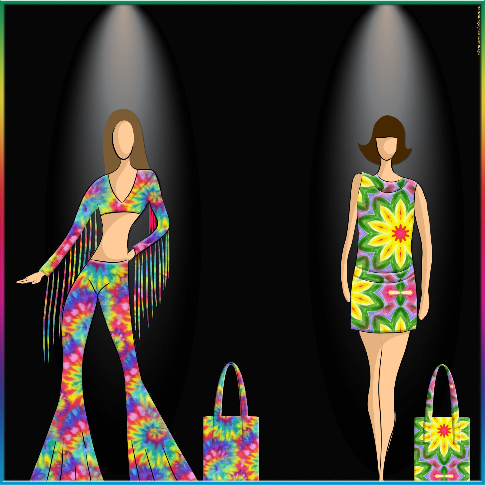 Tie-Dye Fabric PS Layer Styles by N/A