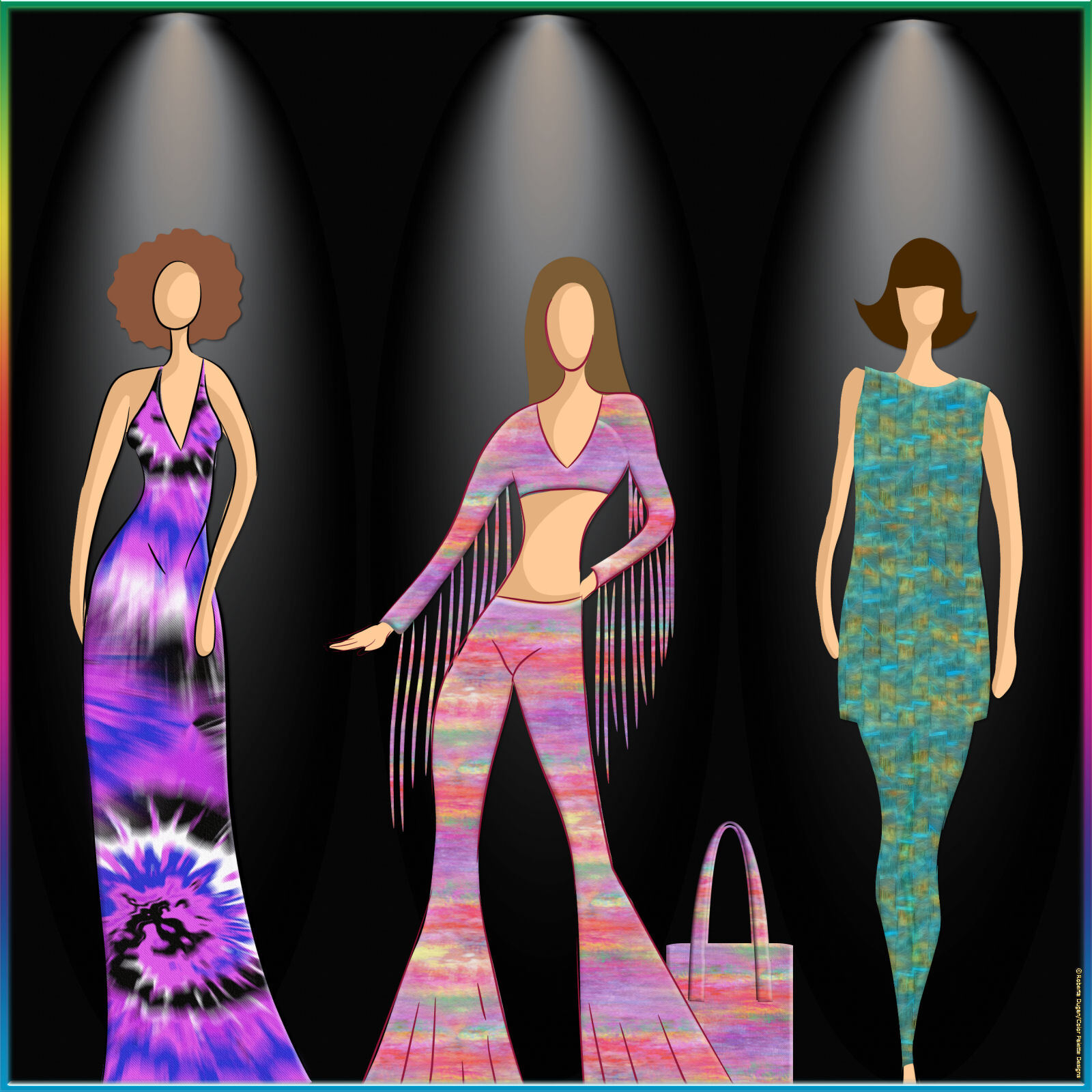 Tie-Dye Fabric PS Layer Styles by N/A