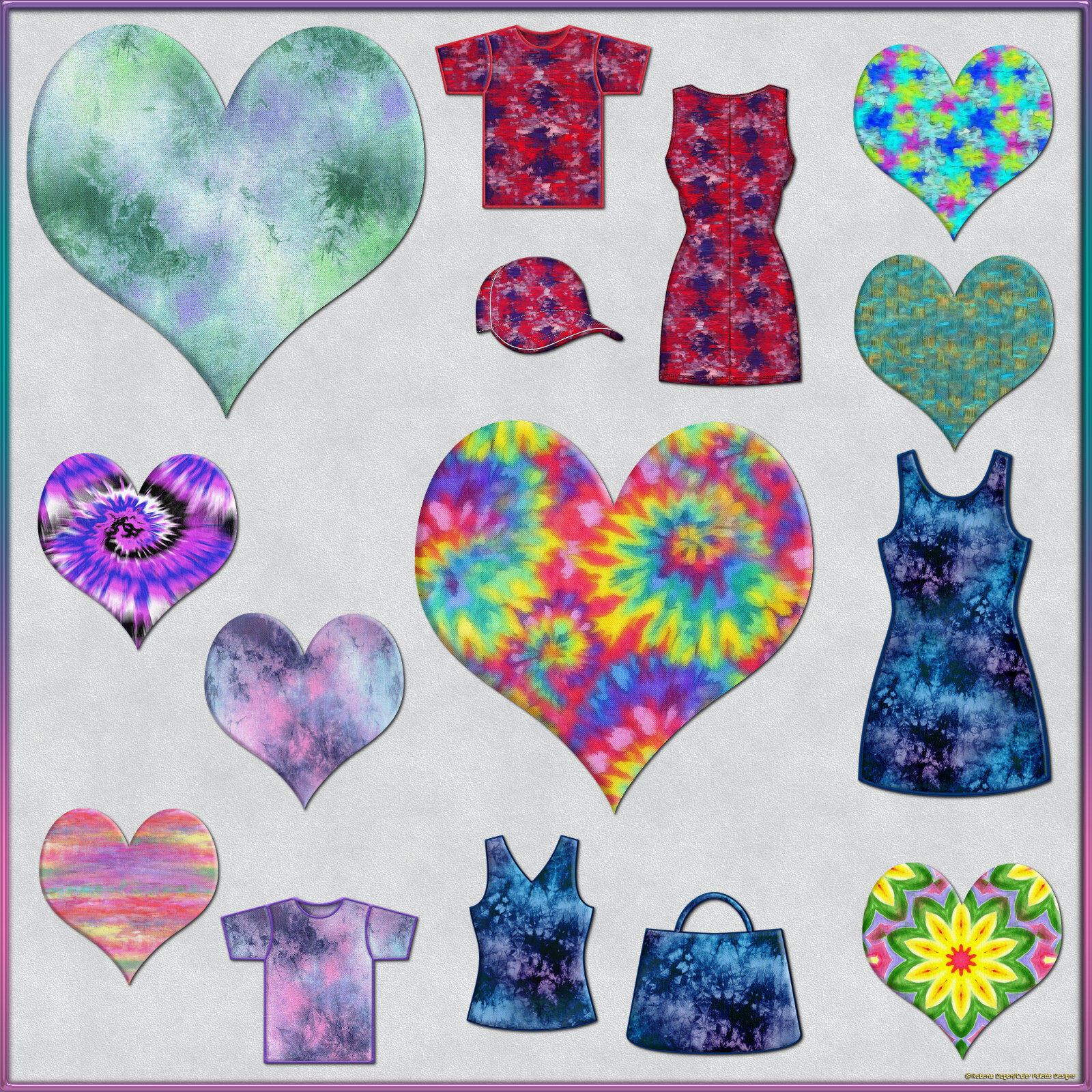Tie-Dye Fabric PS Layer Styles by N/A