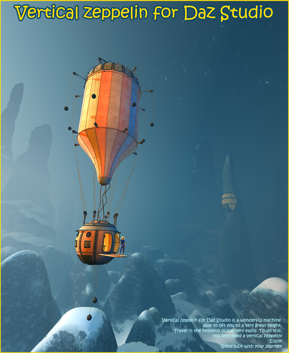 Vertical zeppelin for Daz Studio by N/A