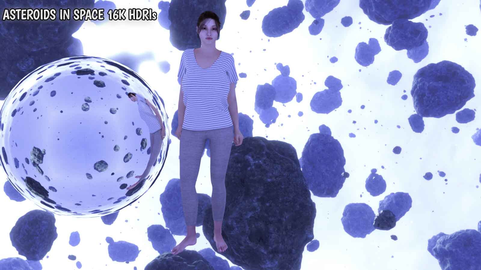 Asteroids in Space 16K HDRIs by N/A