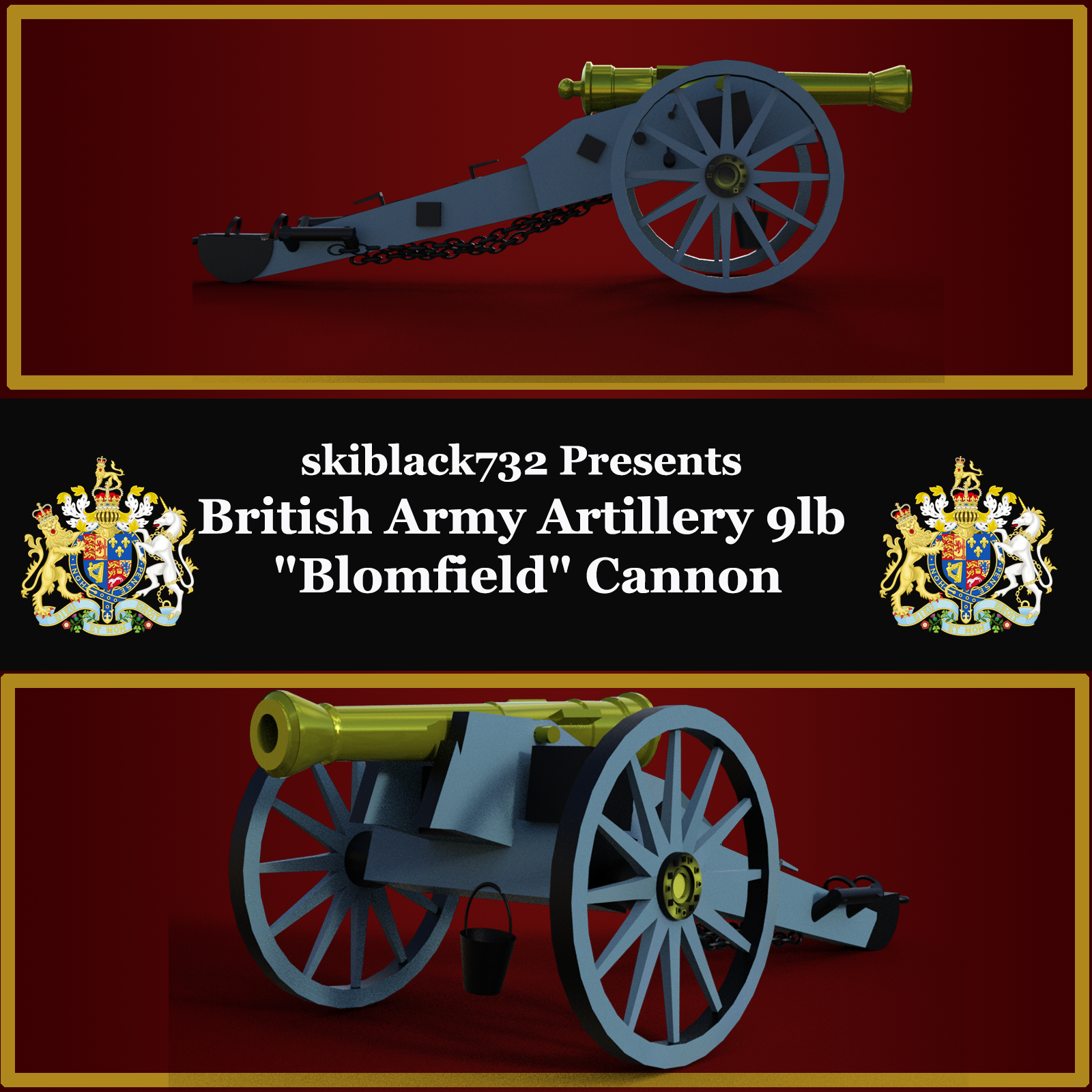 British 9lb Cannon by N/A
