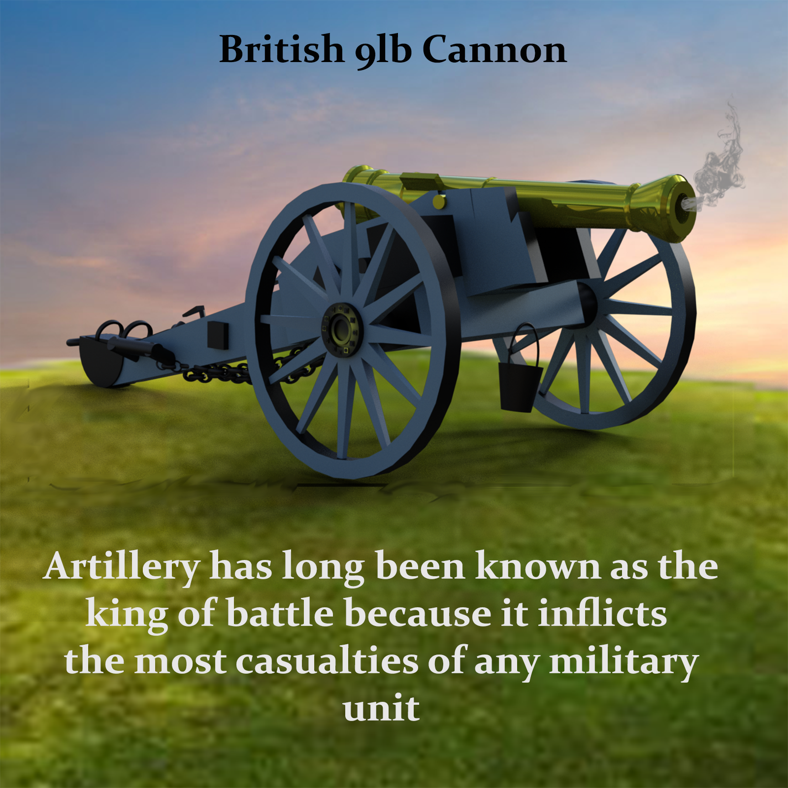 British 9lb Cannon by N/A