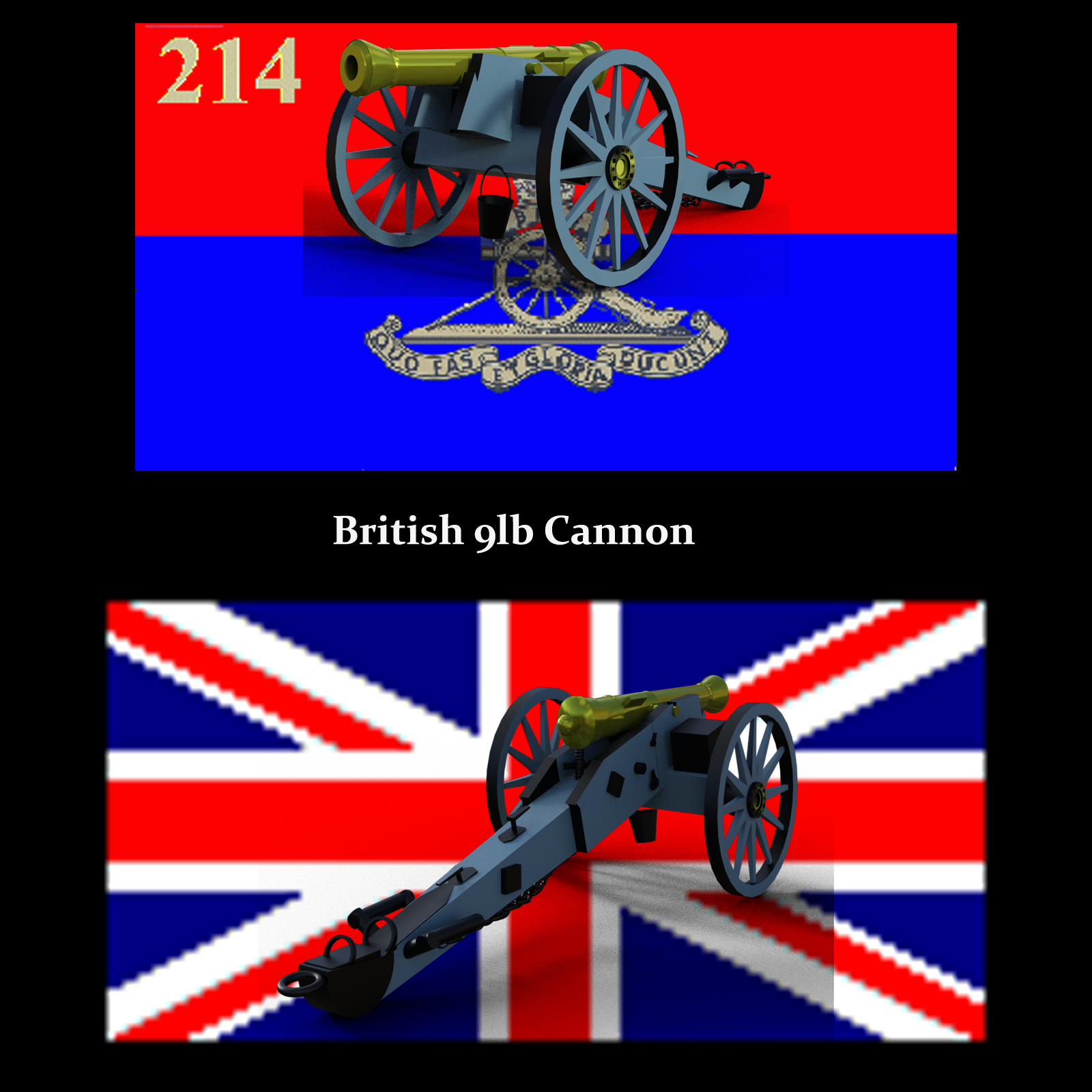 British 9lb Cannon by N/A