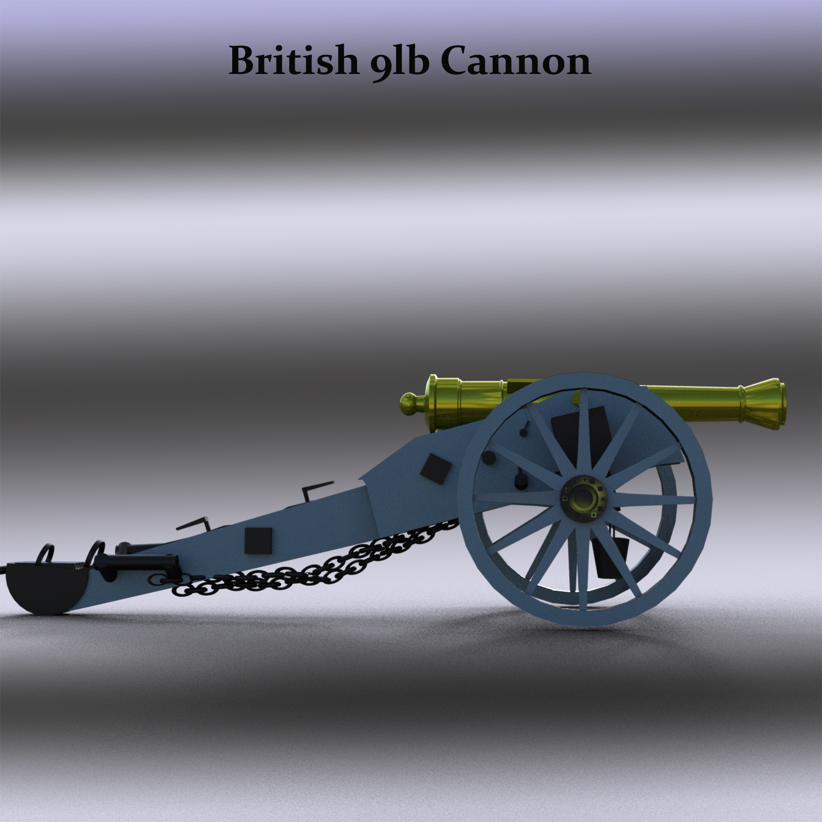 British 9lb Cannon by N/A
