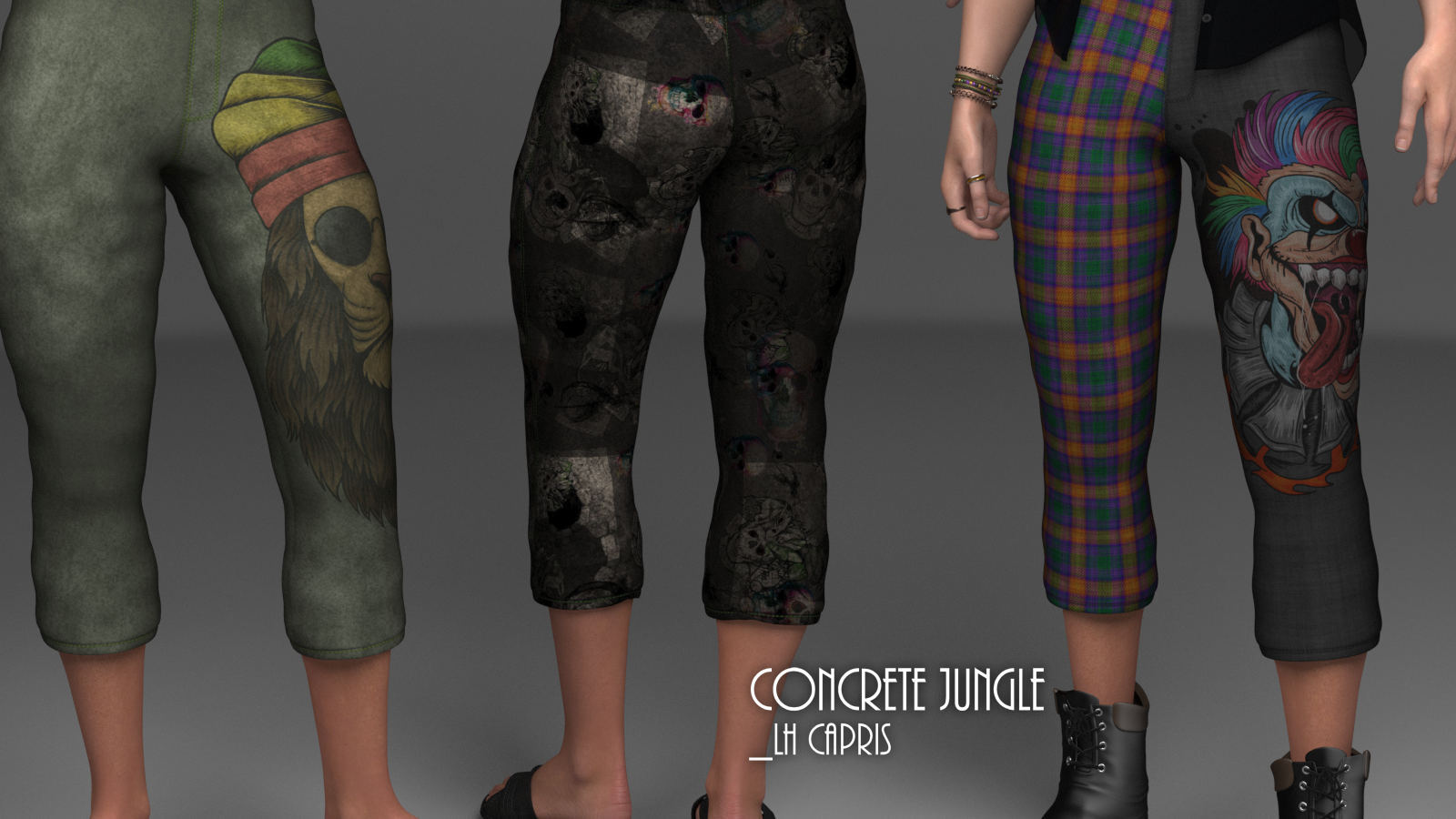 Concrete Jungle_LH Capris by N/A