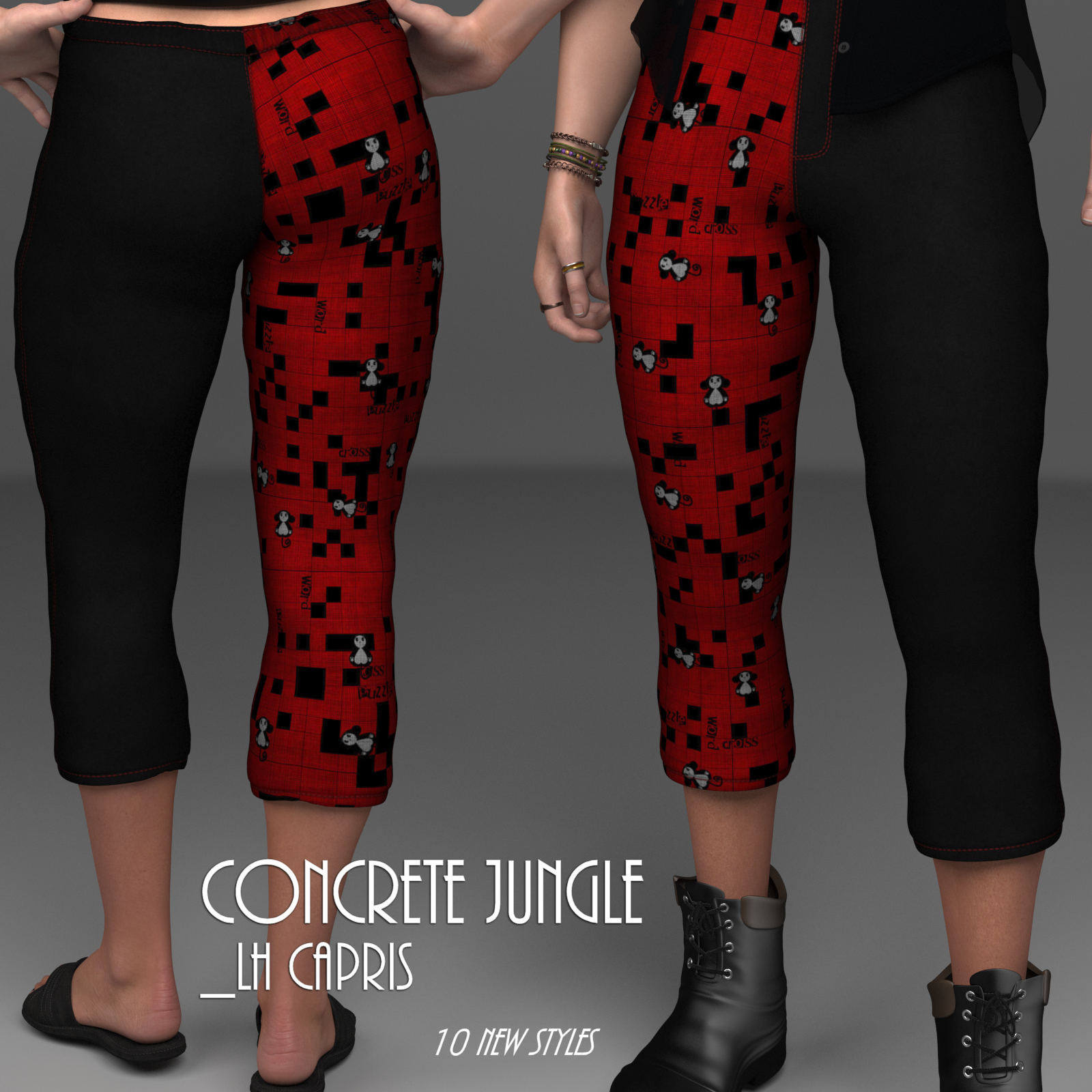 Concrete Jungle_LH Capris by N/A