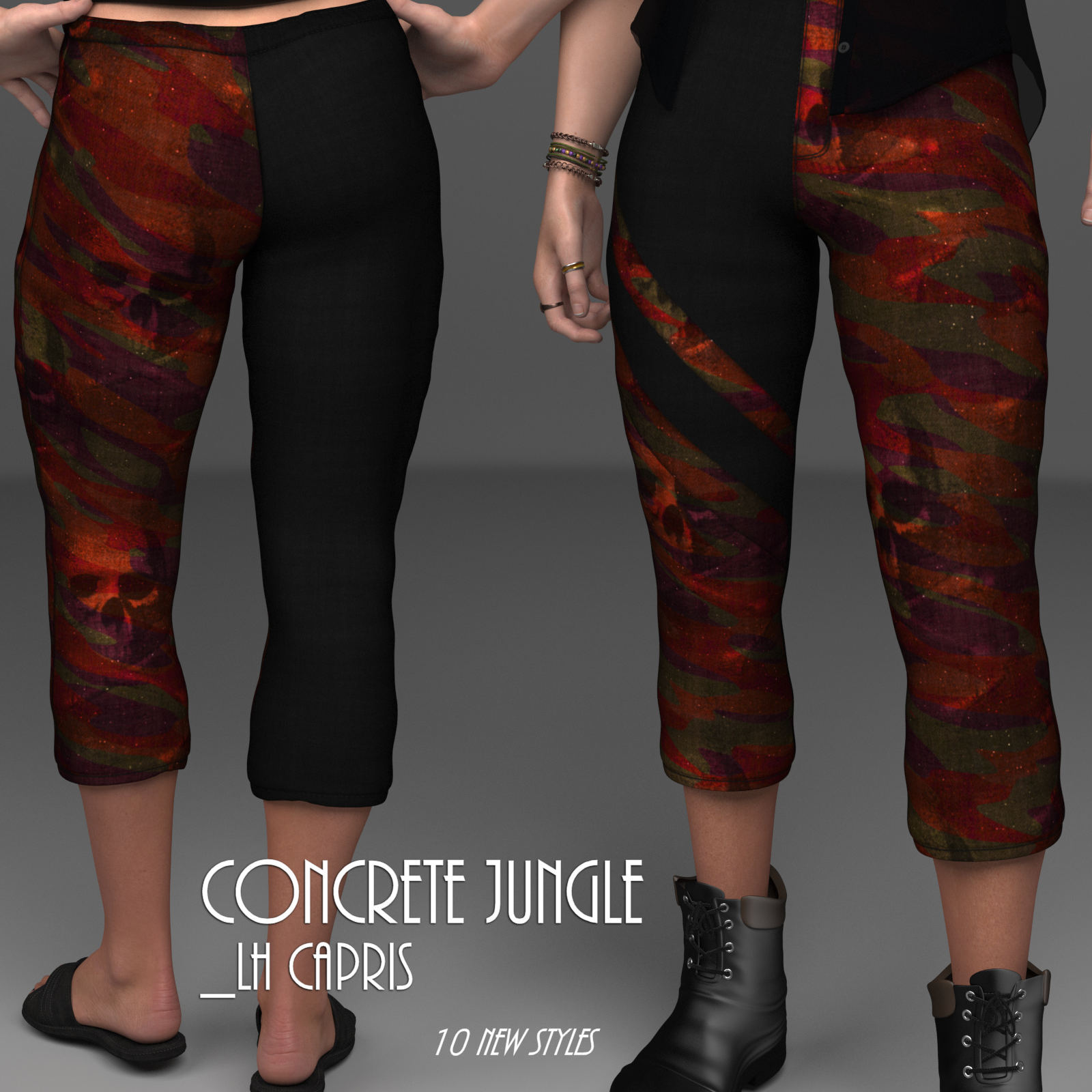 Concrete Jungle_LH Capris by N/A