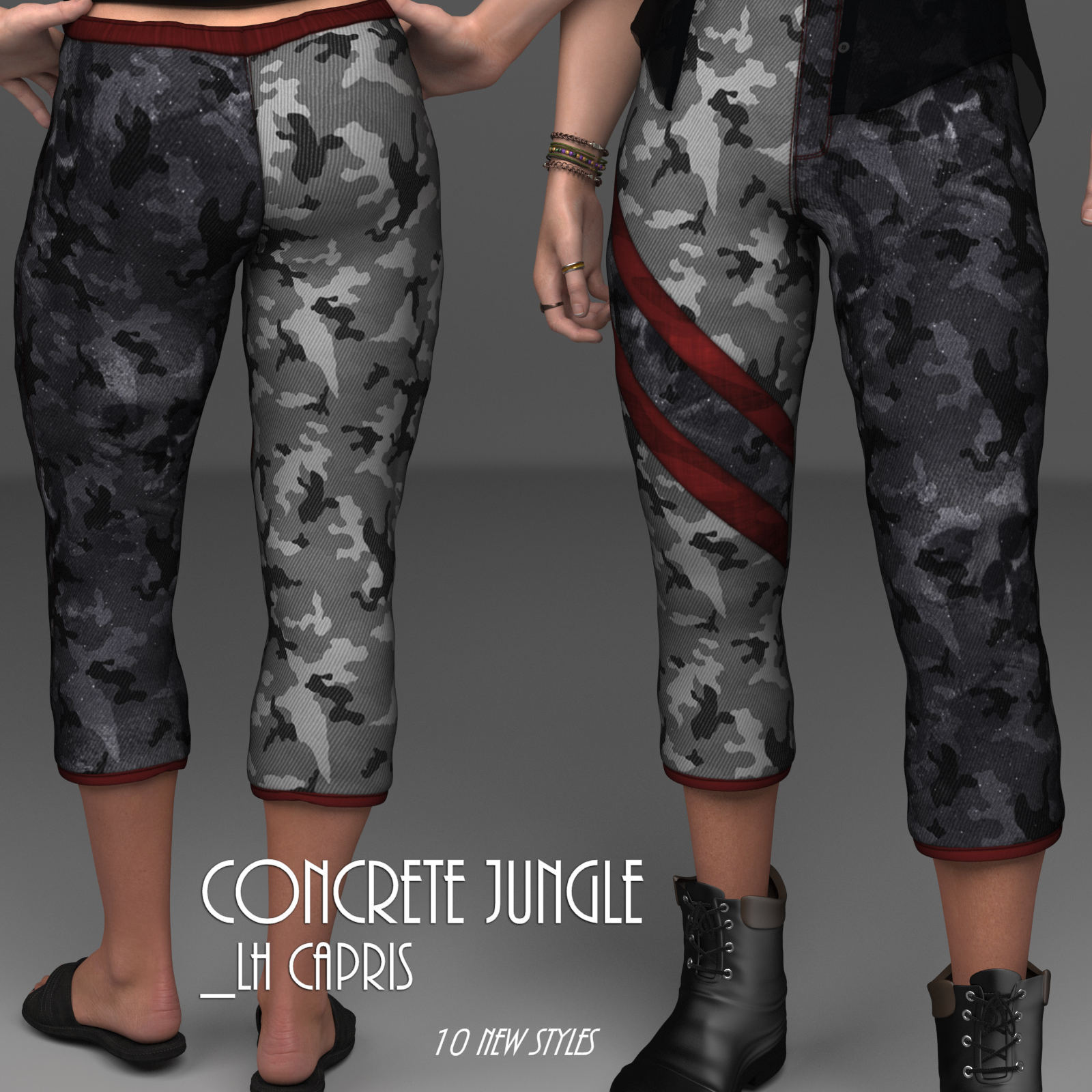Concrete Jungle_LH Capris by N/A