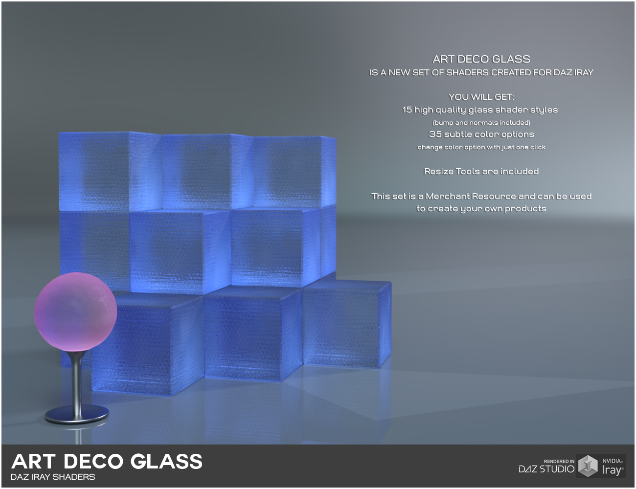 Daz Iray - Art Deco Glass by N/A