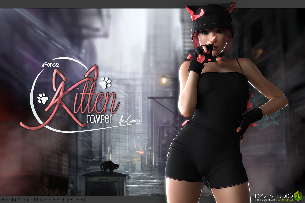 dForce Anigame Kitten Romper G8F by N/A