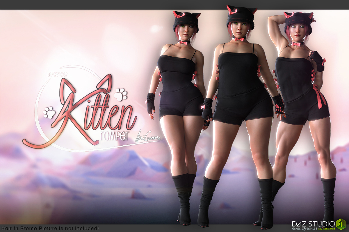 dForce Anigame Kitten Romper G8F by N/A