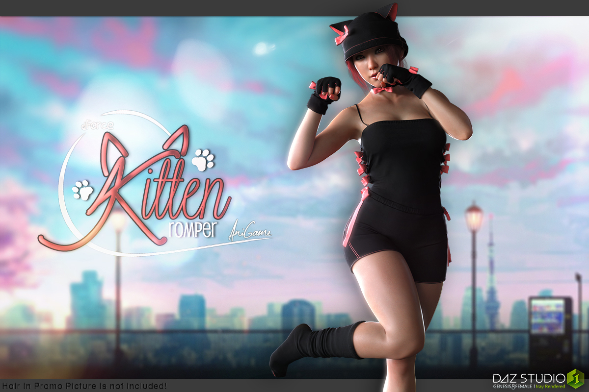 dForce Anigame Kitten Romper G8F by N/A