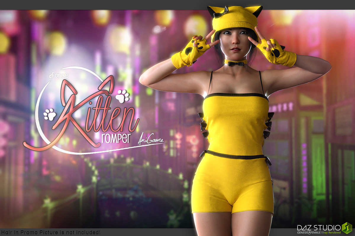 dForce Anigame Kitten Romper G8F by N/A