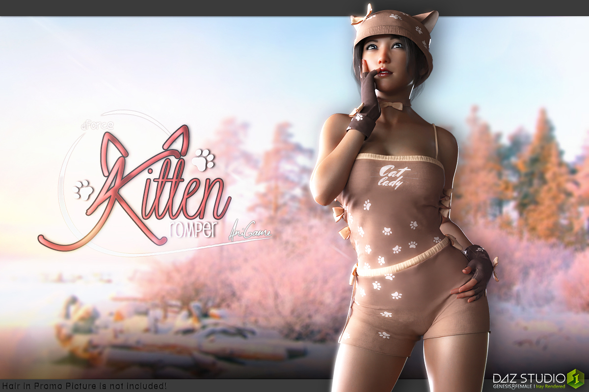 dForce Anigame Kitten Romper G8F by N/A