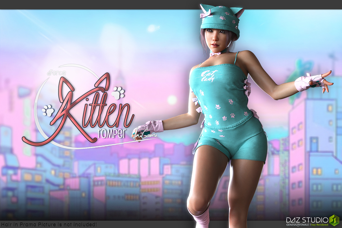 dForce Anigame Kitten Romper G8F by N/A
