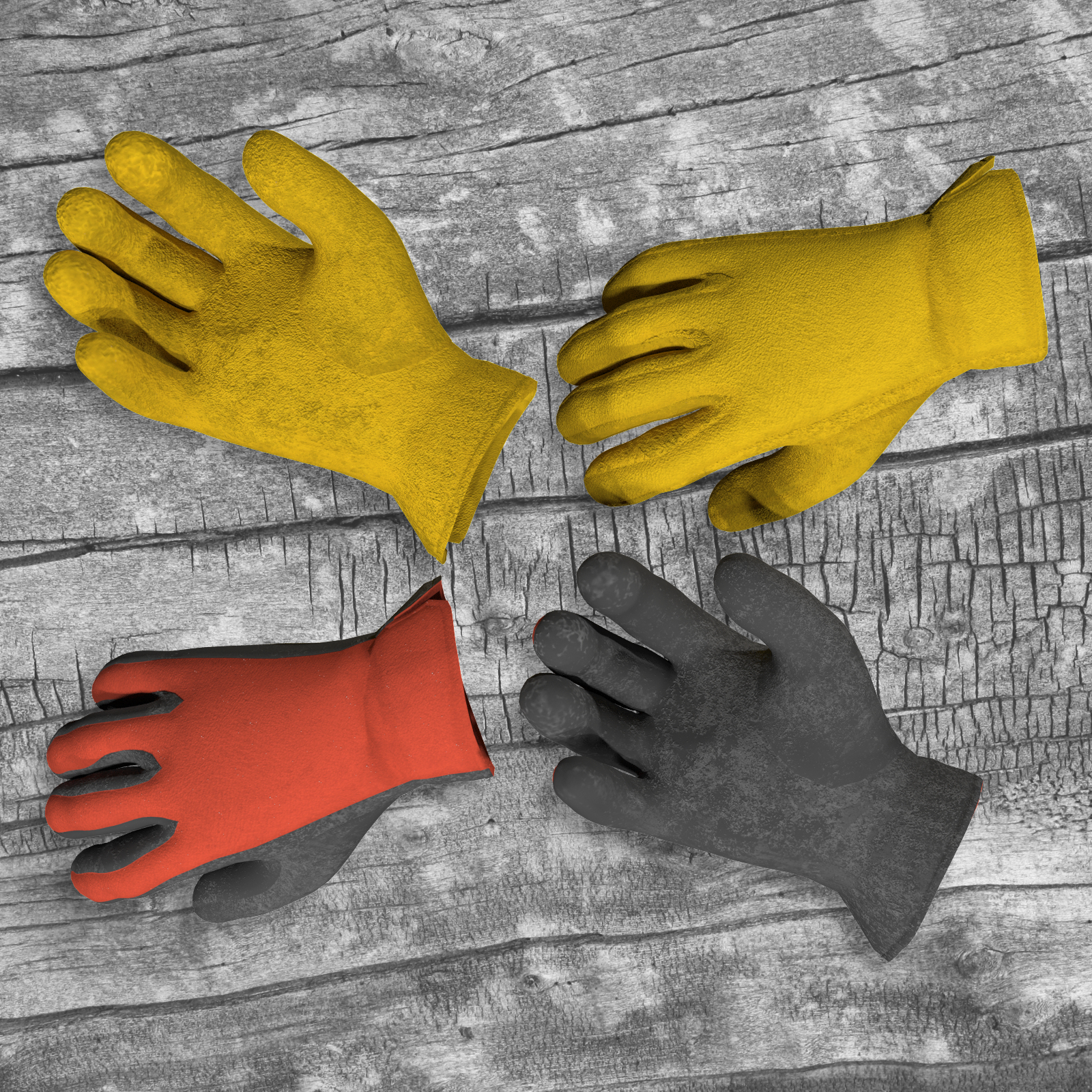 Hard Work for M4 and V4 Work Gloves by N/A