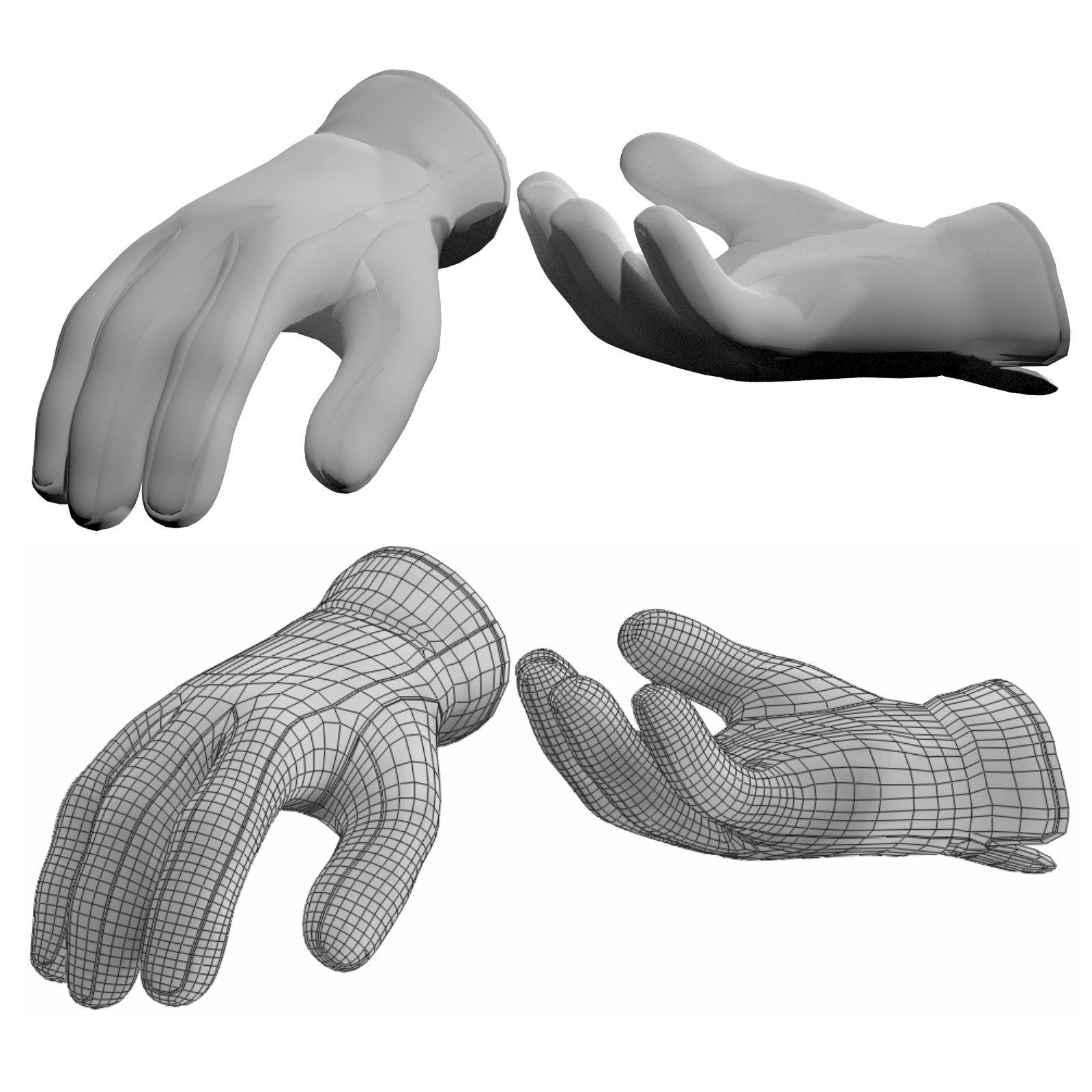Hard Work for M4 and V4 Work Gloves by N/A