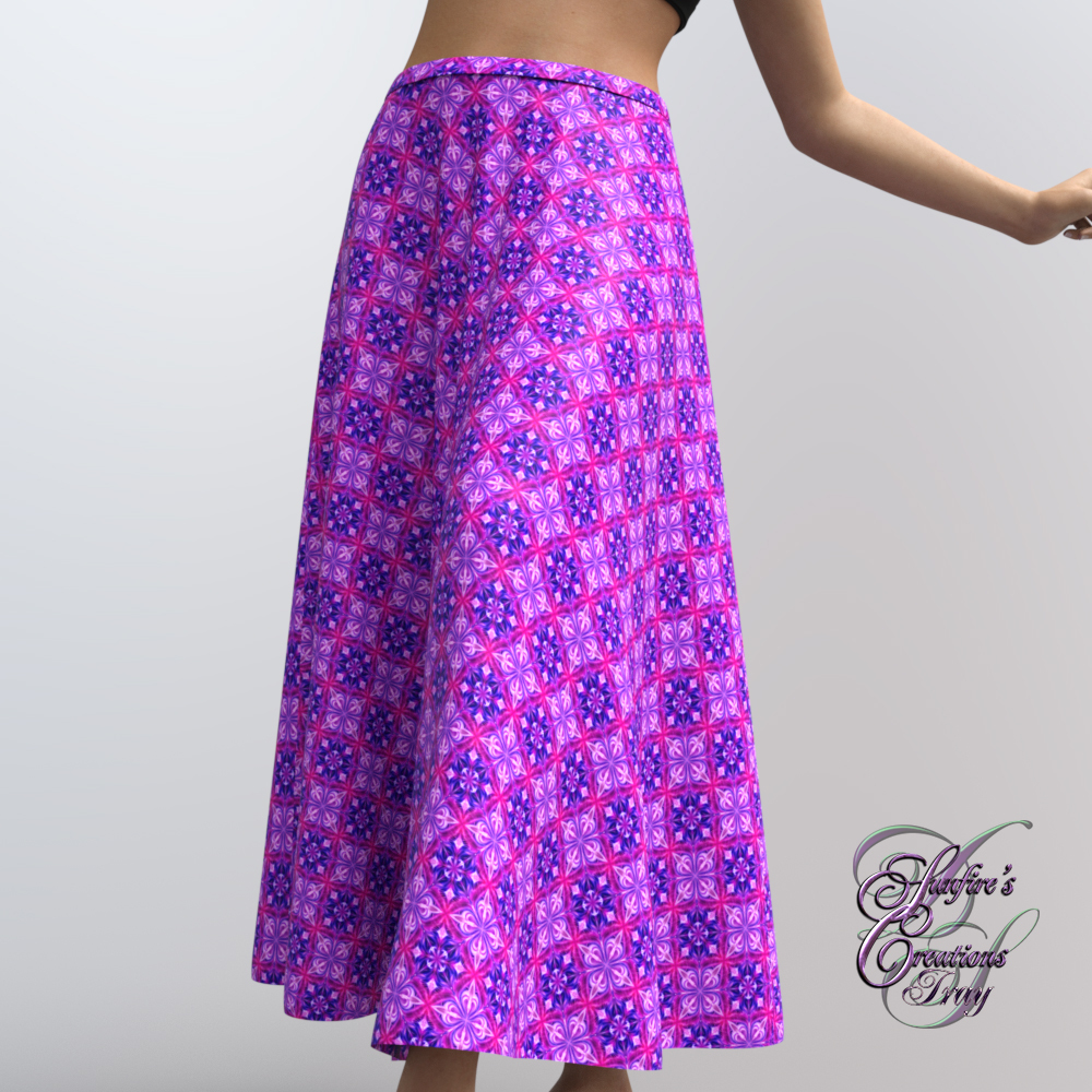 Black and Lilac for dForce Skirts for Dawn and G8 Female by N/A