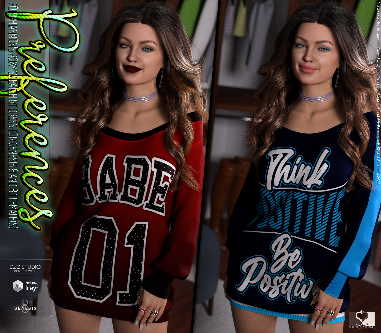 Preferences for Roxy Sweatshirt Dress for Genesis 8 and 8.1 Female(s) by N/A