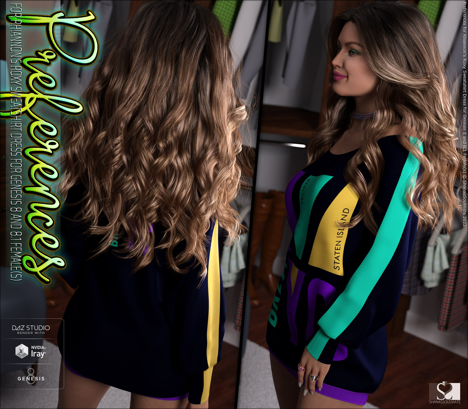 Preferences for Roxy Sweatshirt Dress for Genesis 8 and 8.1 Female(s) by N/A