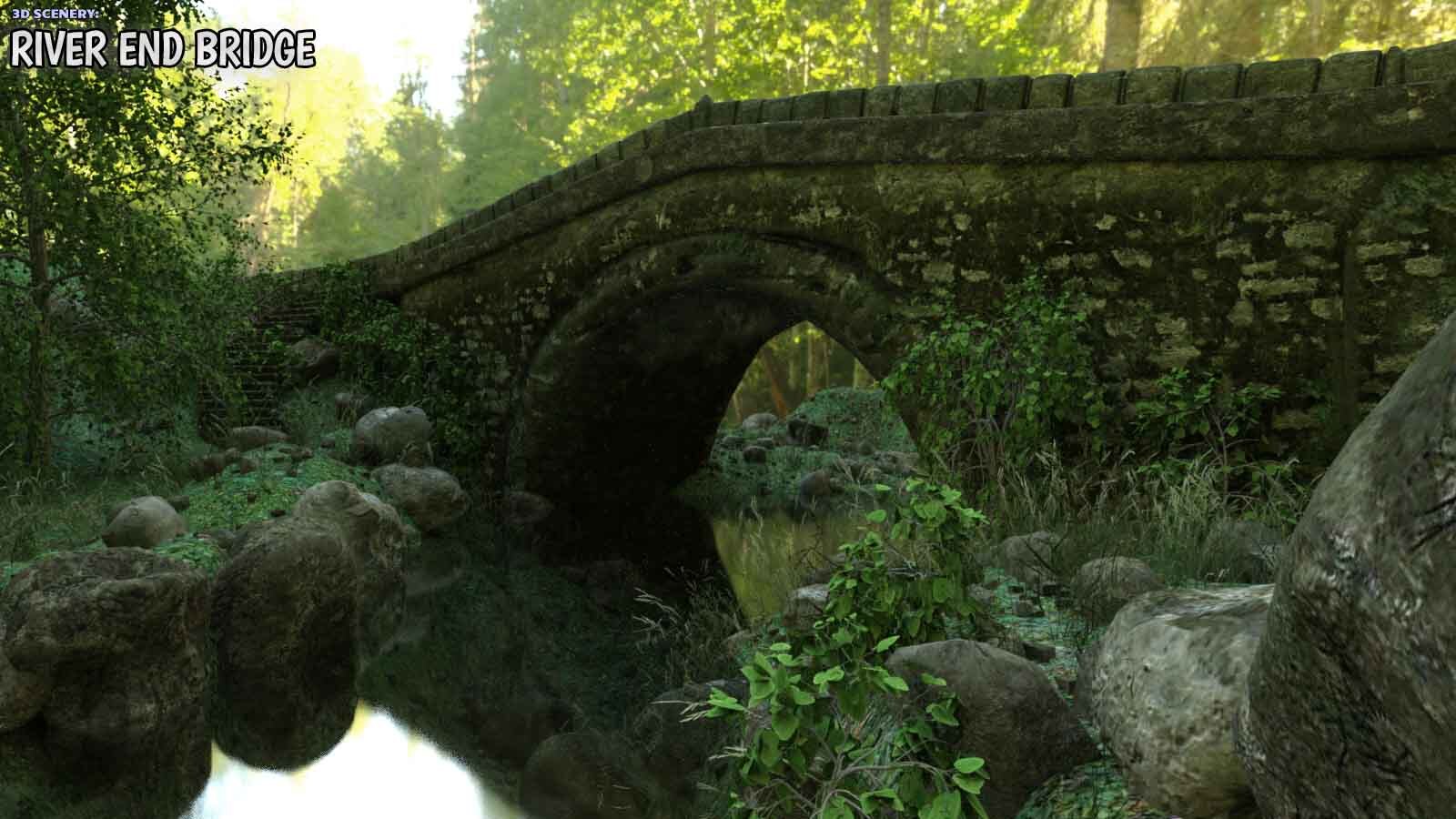 3d Scenery: River End Bridge by N/A