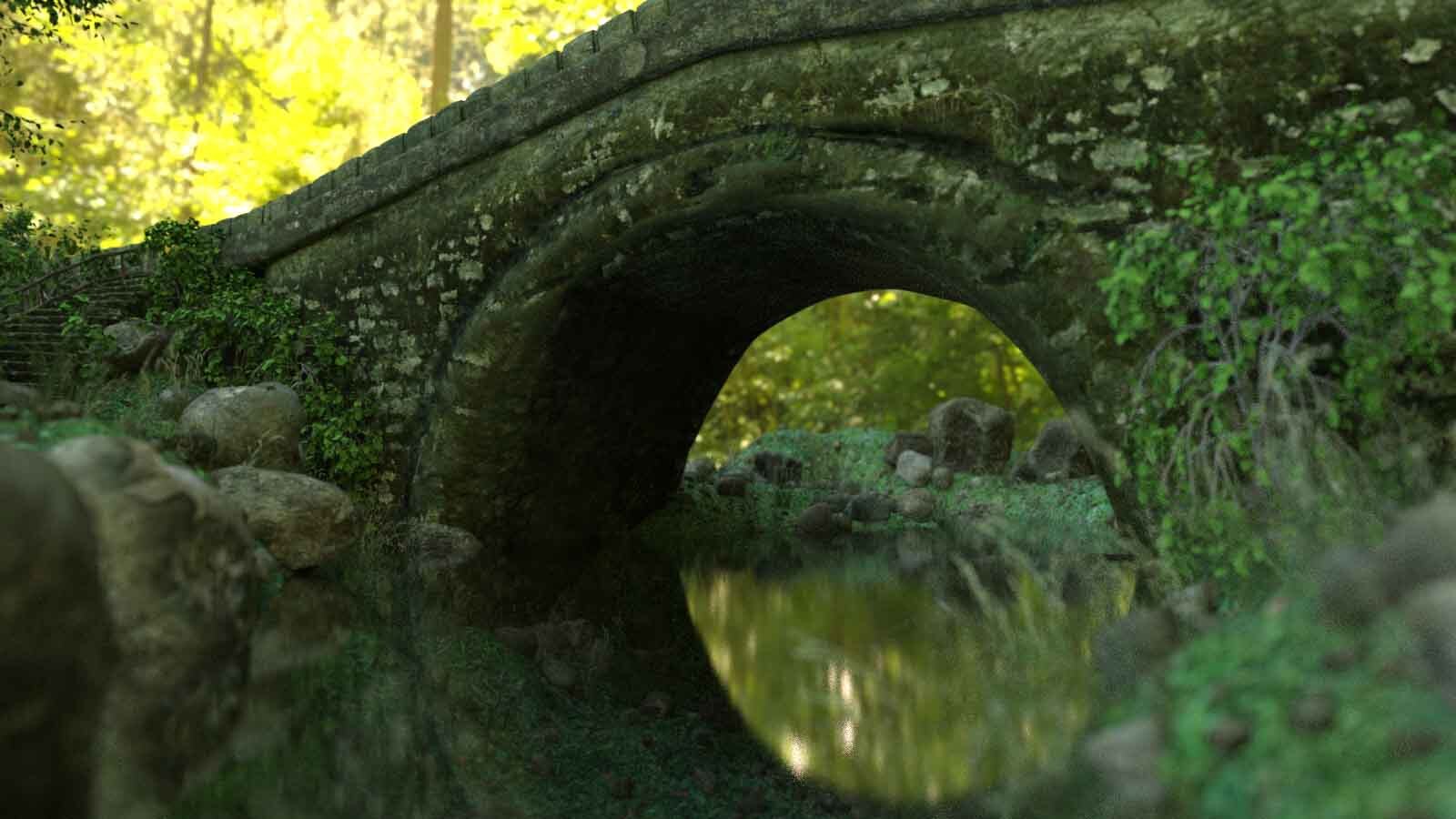 3d Scenery: River End Bridge by N/A