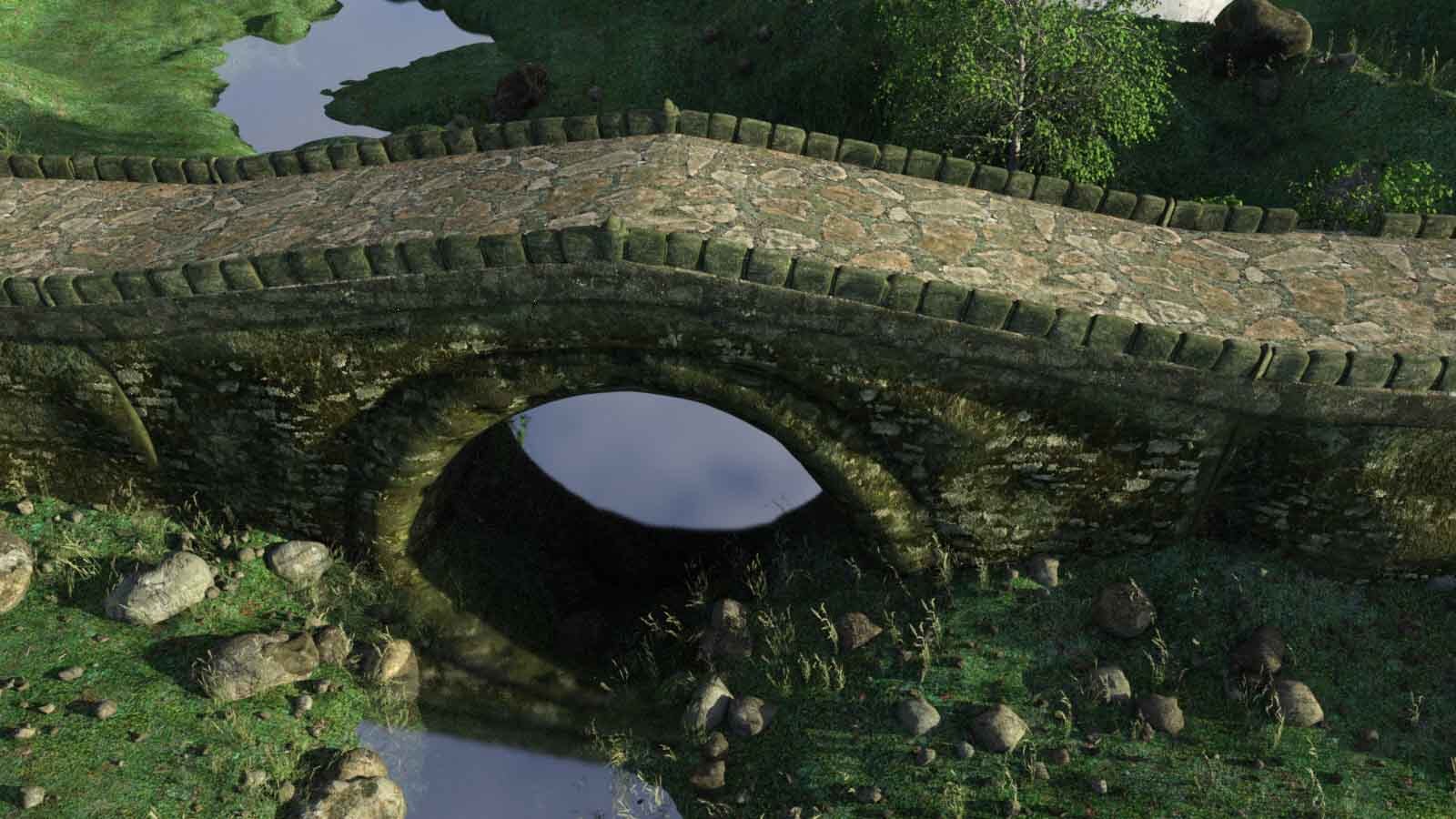 3d Scenery: River End Bridge by N/A