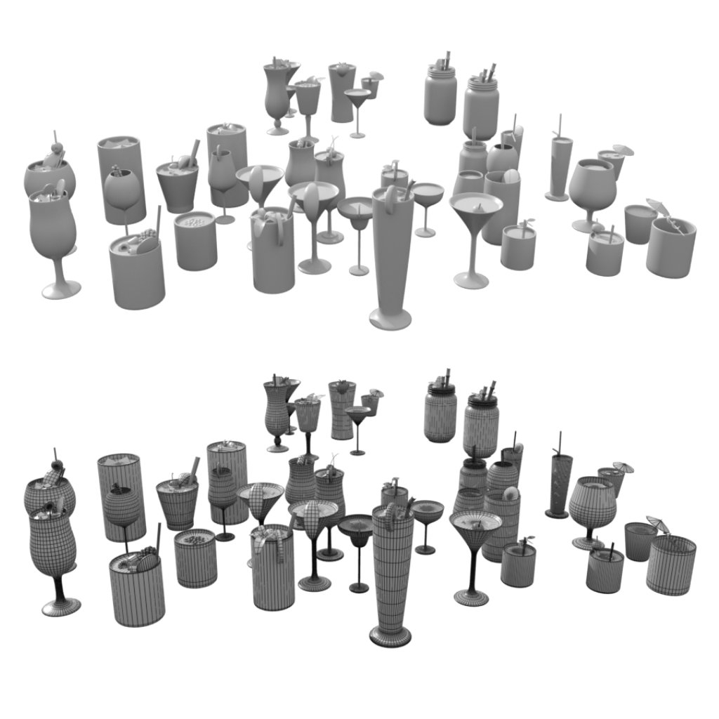 FG Drinks of the World Props by N/A