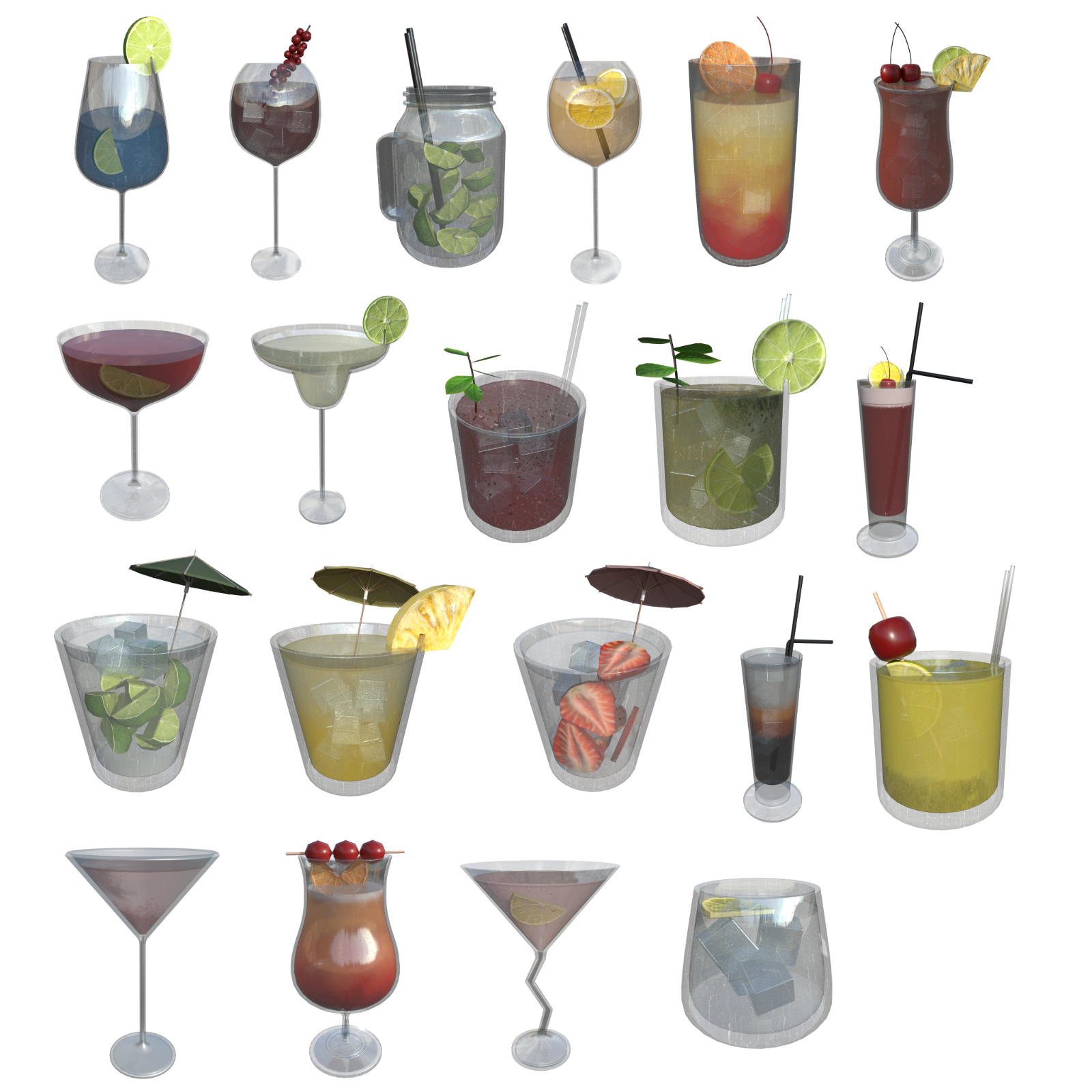 FG Drinks of the World Props by N/A