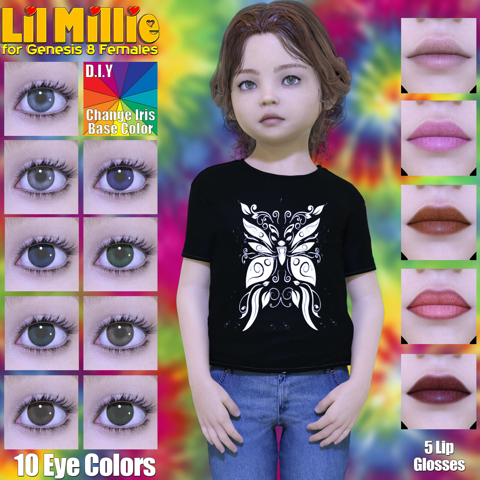 Lil Millie For Genesis 8 Females Redux by N/A