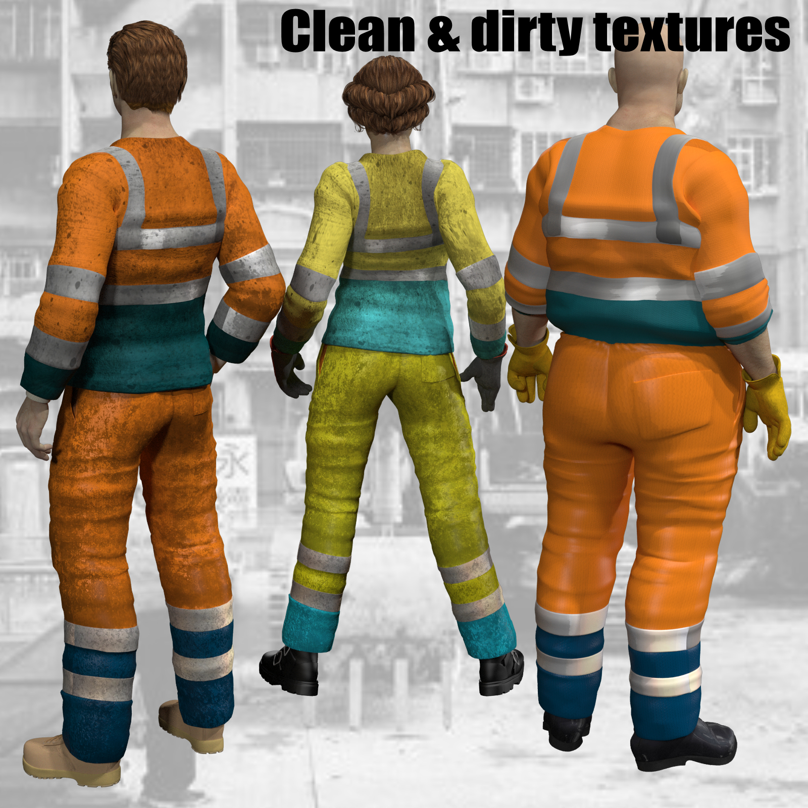 Hard Work for M4 and V4 Hi-Vis Top and Pants by N/A