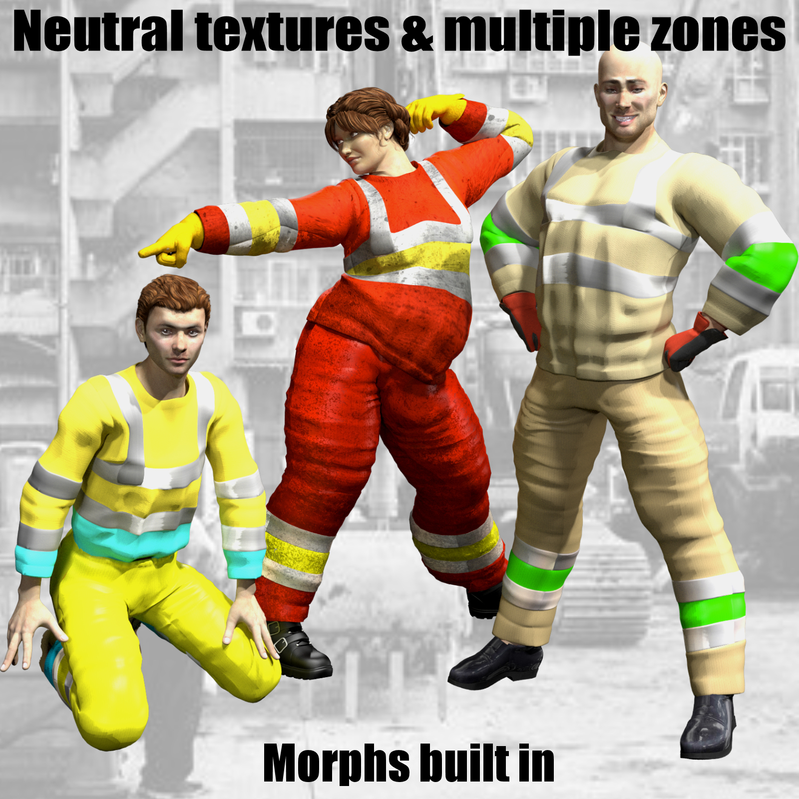 Hard Work for M4 and V4 Hi-Vis Top and Pants by N/A