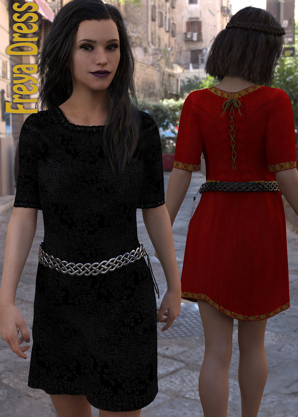 dForce Freya Dress for G8F by N/A