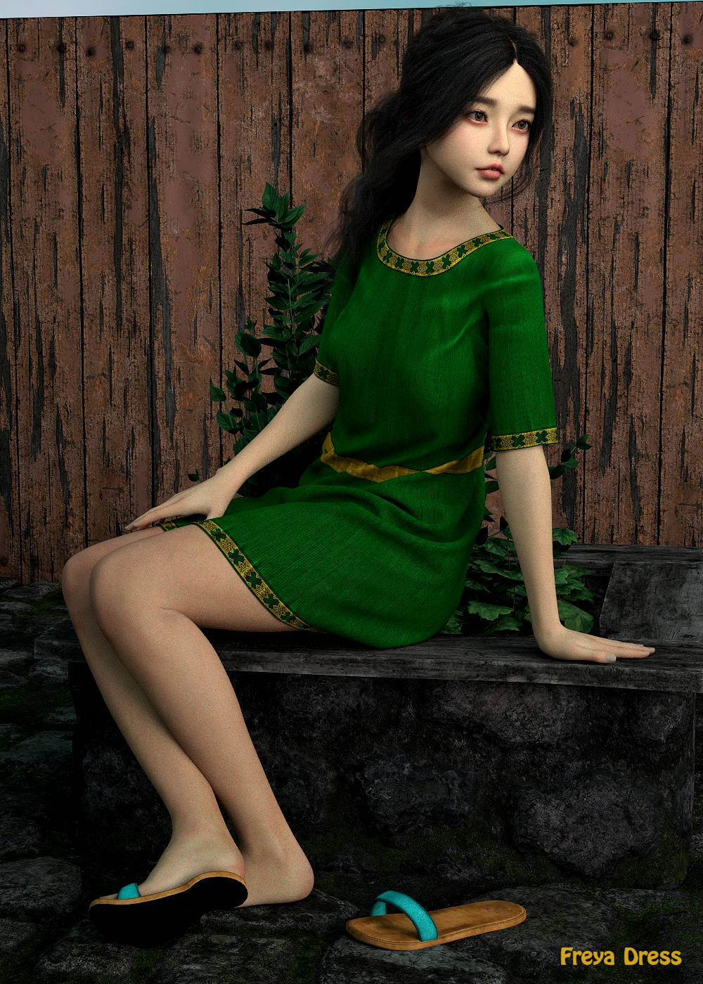 dForce Freya Dress for G8F by N/A