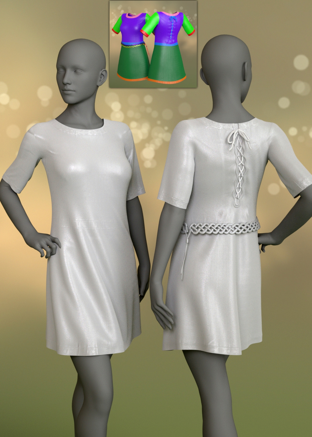dForce Freya Dress for G8F by N/A