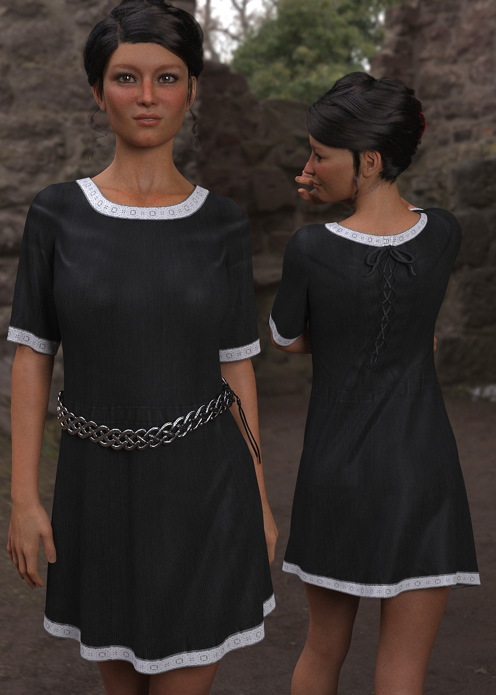 dForce Freya Dress for G8F by N/A
