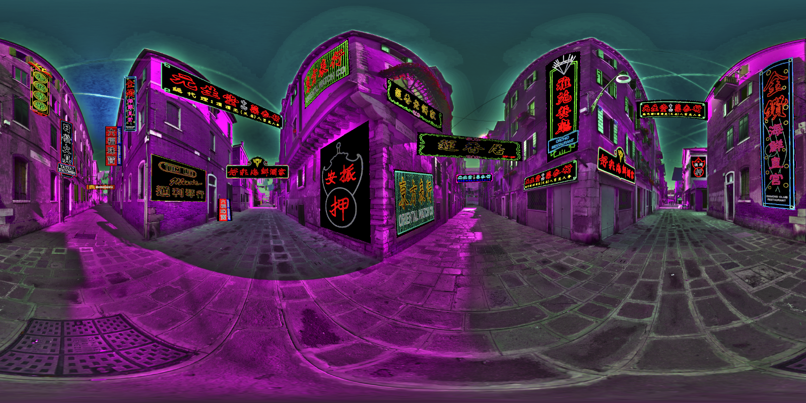 Neon street HDRI for Daz and Poser by N/A